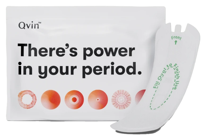 The Q-Pad Kit: a Qvin pouch and a Q-Pad with its removable Q-Strip