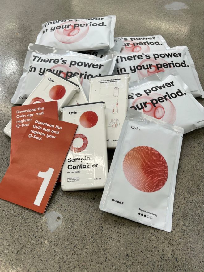 Finished Q-Pad Kits, Q-Strip Containers and instruction cards from the Qvin production line
