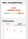 A1c report example mobile app image